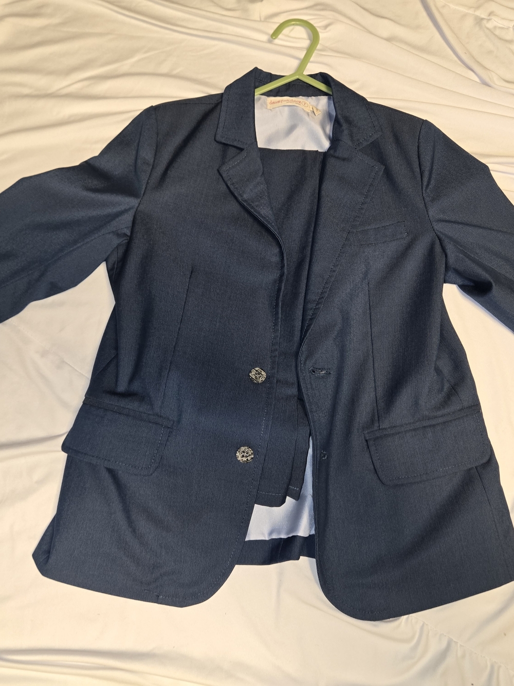 Classic Navy Boy's Blazer - Tailored Two-Button Jacket & Pants